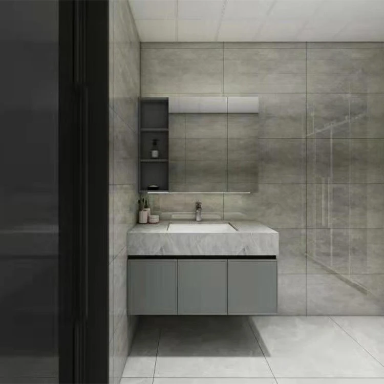 Mobile da bagno in alluminio