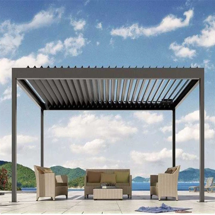 Sistema di tetto a lamelle impermeabile Pergola in alluminio