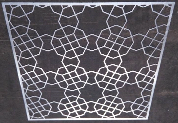 Decorazione decorativa per copertura murale in alluminio