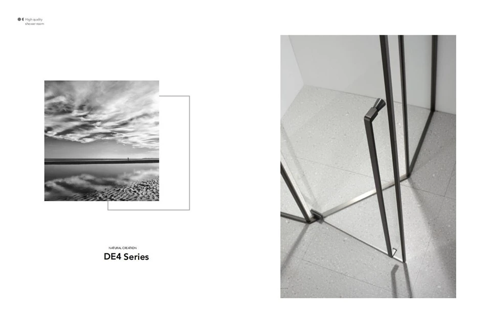 Stainless Steel Framed Casement Door Shower Room